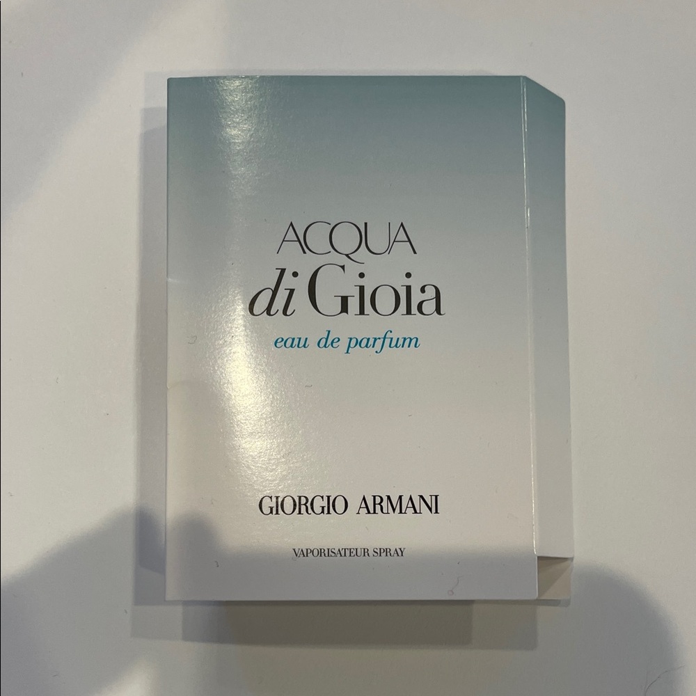 Giorgio Armani Acqua di Gioia Eau de Parfum sample size 0.05 ml Fl oz